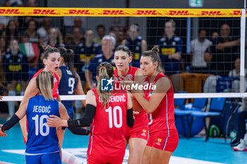 2024-07-09 - Serbia team - WOMEN'S TEST MATCH - ITALY VS SERBIA - FRIENDLY MATCH - VOLLEYBALL