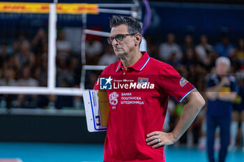 2024-07-09 - Giovanni Guidetti (Serbia head coach) - WOMEN'S TEST MATCH - ITALY VS SERBIA - FRIENDLY MATCH - VOLLEYBALL