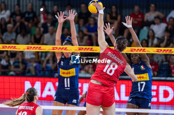 2024-07-09 - Tijana Boskovic (Serbia) on attack - WOMEN'S TEST MATCH - ITALY VS SERBIA - FRIENDLY MATCH - VOLLEYBALL