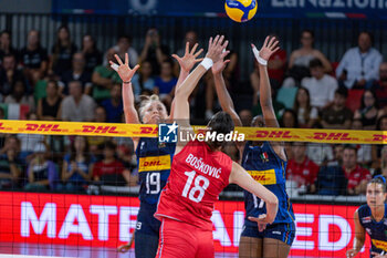 2024-07-09 - Tijana Boskovic (Serbia) on attack - WOMEN'S TEST MATCH - ITALY VS SERBIA - FRIENDLY MATCH - VOLLEYBALL