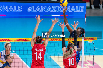 2024-07-09 - Myriam Sylla (Italy) - WOMEN'S TEST MATCH - ITALY VS SERBIA - FRIENDLY MATCH - VOLLEYBALL