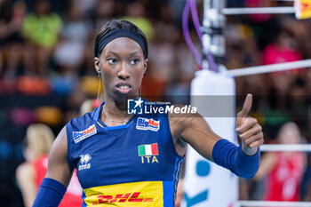 2024-07-09 - Paola Egonu (Italy) - WOMEN'S TEST MATCH - ITALY VS SERBIA - FRIENDLY MATCH - VOLLEYBALL