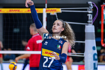 2024-07-09 - Gaia Giovannini (Italy) - WOMEN'S TEST MATCH - ITALY VS SERBIA - FRIENDLY MATCH - VOLLEYBALL