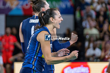 2024-07-09 - Caterina Bosetti (Italy) exultation - WOMEN'S TEST MATCH - ITALY VS SERBIA - FRIENDLY MATCH - VOLLEYBALL