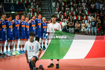 18/07/2024 - Italian anthem - TEST MATCH - ITALY VS ARGENTINA - AMICHEVOLI - VOLLEY