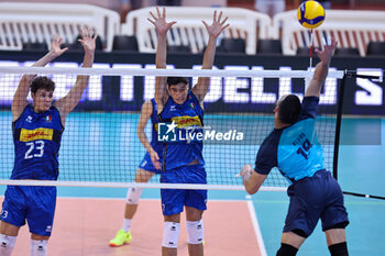 2024-08-23 - Pardo Mati (Italia U20) and Diego Frascio (Italia U20) - CISTERNA VOLLEY VS ITALY U20 - FRIENDLY MATCH - VOLLEYBALL