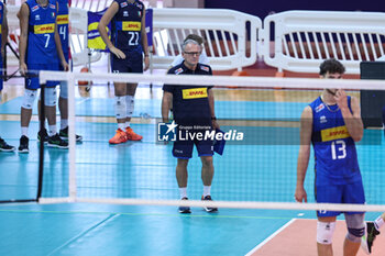 2024-08-23 - head coach Michele Zanin (Italia U20) - CISTERNA VOLLEY VS ITALY U20 - FRIENDLY MATCH - VOLLEYBALL