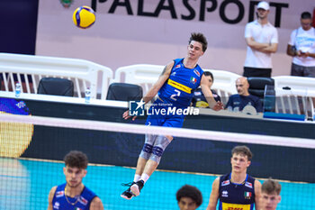 2024-08-23 - Giacomo Selleri (Italia U20) serve - CISTERNA VOLLEY VS ITALY U20 - FRIENDLY MATCH - VOLLEYBALL