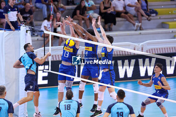 2024-08-23 - Italia U20 block - CISTERNA VOLLEY VS ITALY U20 - FRIENDLY MATCH - VOLLEYBALL