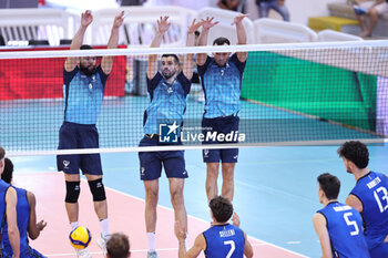 2024-08-23 - Willner Rivas (Cisterna Volley), Enrico Diamantini (Cisterna Volley) and Jordi Ramon (Cisterna Volley) - CISTERNA VOLLEY VS ITALY U20 - FRIENDLY MATCH - VOLLEYBALL