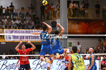 11/09/2024 - Actions of the game and players' images during the match between Itas Trentino and Gas Sales Bluenergy  Piacenza at PalaRomare Schio  11 September 2024, in the 2° Trofeo Citta di Schio - ITAS TRENTINO VS GAS SALES BLUENERGY PIACENZA - AMICHEVOLI - VOLLEY