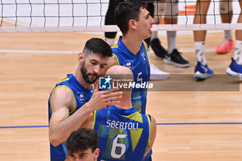 11/09/2024 - Actions of the game and players' images during the match between Itas Trentino and Gas Sales Bluenergy  Piacenza at PalaRomare Schio  11 September 2024, in the 2° Trofeo Citta di Schio - ITAS TRENTINO VS GAS SALES BLUENERGY PIACENZA - AMICHEVOLI - VOLLEY