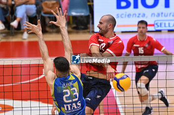 11/09/2024 - Actions of the game and players' images during the match between Itas Trentino and Gas Sales Bluenergy  Piacenza at PalaRomare Schio  11 September 2024, in the 2° Trofeo Citta di Schio - ITAS TRENTINO VS GAS SALES BLUENERGY PIACENZA - AMICHEVOLI - VOLLEY