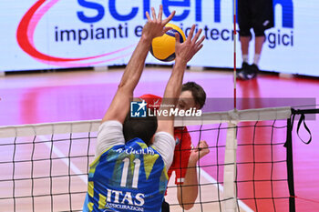 11/09/2024 - Actions of the game and players' images during the match between Itas Trentino and Gas Sales Bluenergy  Piacenza at PalaRomare Schio  11 September 2024, in the 2° Trofeo Citta di Schio - ITAS TRENTINO VS GAS SALES BLUENERGY PIACENZA - AMICHEVOLI - VOLLEY