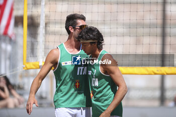 2024-06-23 - Gianluca Dal Corso (ITA) and Marco Viscovich (ITA) celebration - WORLD BEACH PRO TOUR - BEACH VOLLEY - VOLLEYBALL