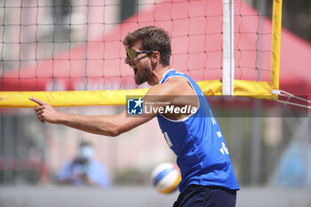 2024-06-23 - Carlo Bonifazi (ITA) celebrates the point scored - WORLD BEACH PRO TOUR - BEACH VOLLEY - VOLLEYBALL