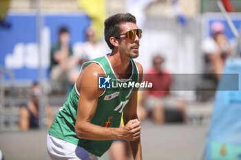 2024-06-23 - Gianluca Dal Corso (ITA) celebrates the point scored - WORLD BEACH PRO TOUR - BEACH VOLLEY - VOLLEYBALL