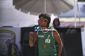 2024-06-23 - Marco Viscovich (ITA) celebration - WORLD BEACH PRO TOUR - BEACH VOLLEY - VOLLEYBALL