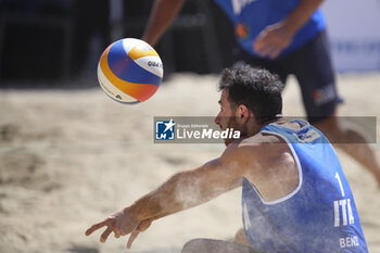 2024-06-23 - Davide Benzi (ITA) in action - WORLD BEACH PRO TOUR - BEACH VOLLEY - VOLLEYBALL