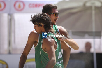 2024-06-23 - Marco Viscovich (ITA) and Gianluca Dal Corso (ITA) celebration - WORLD BEACH PRO TOUR - BEACH VOLLEY - VOLLEYBALL