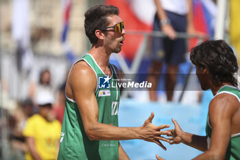 2024-06-23 - Gianluca Dal Corso (ITA) and Marco Viscovich (ITA) - WORLD BEACH PRO TOUR - BEACH VOLLEY - VOLLEYBALL