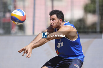 2024-06-23 - Davide Benzi (ITA) in action - WORLD BEACH PRO TOUR - BEACH VOLLEY - VOLLEYBALL