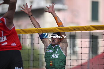 2024-06-23 - Mees Sengers (NED) in action - WORLD BEACH PRO TOUR - BEACH VOLLEY - VOLLEYBALL