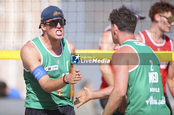 2024-06-23 - Mees Sengers (NED) celebrates the point scored - WORLD BEACH PRO TOUR - BEACH VOLLEY - VOLLEYBALL