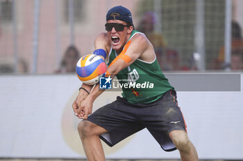 2024-06-23 - Mees Sengers (NED) in action - WORLD BEACH PRO TOUR - BEACH VOLLEY - VOLLEYBALL