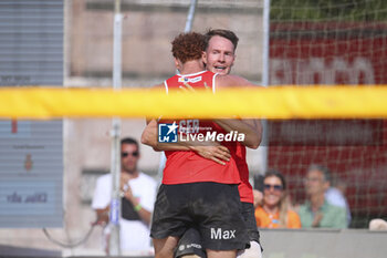 2024-06-23 - Maximilian Just (GER) and Robin Sowa (GER) celebration for the victory - WORLD BEACH PRO TOUR - BEACH VOLLEY - VOLLEYBALL