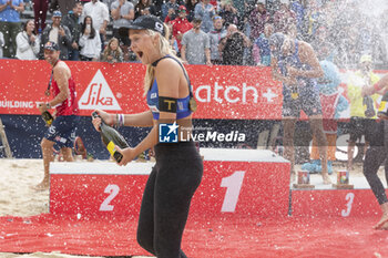 2024-07-07 - Gstaad Switzerland, 07/07/2024: podium ceremony during Swatch Beach Pro Gstaad 2024, Roy Emerson Arena in Gstaad. - SWATCH BEACH VOLLEY - BEACH VOLLEY - VOLLEYBALL