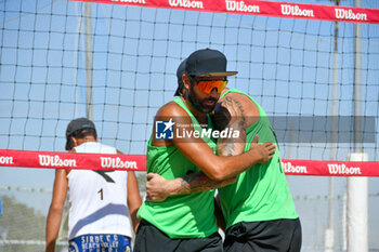 2024-09-06 - IURISCI M. - MARINI DA COSTA G. (White) vs LUPO D. - ZAYTSEV I. (Green) during Fonzies Campionato Italiano Assoluti Femminili e Maschili 2024 - Day 1 of Last Stage at Polo est Village in Bellaria-Igea Marina (RI) - CAMPIONATO ITALIANO ASSOLUTO - BEACH VOLLEY - VOLLEYBALL