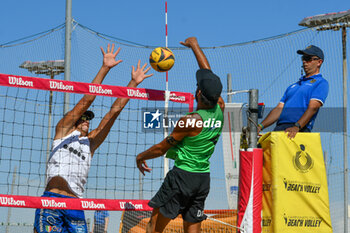 2024-09-06 - IURISCI M. - MARINI DA COSTA G. (White) vs LUPO D. - ZAYTSEV I. (Green) during Fonzies Campionato Italiano Assoluti Femminili e Maschili 2024 - Day 1 of Last Stage at Polo est Village in Bellaria-Igea Marina (RI) - CAMPIONATO ITALIANO ASSOLUTO - BEACH VOLLEY - VOLLEYBALL