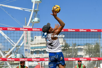 2024-09-06 - IURISCI M. - MARINI DA COSTA G. (White) vs LUPO D. - ZAYTSEV I. (Green) during Fonzies Campionato Italiano Assoluti Femminili e Maschili 2024 - Day 1 of Last Stage at Polo est Village in Bellaria-Igea Marina (RI) - CAMPIONATO ITALIANO ASSOLUTO - BEACH VOLLEY - VOLLEYBALL