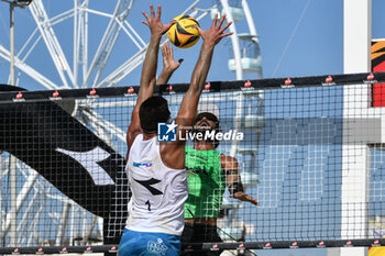 2024-09-07 - #2 LUPO D. - #1 ZAYTSEV I. (Green) vs #1 #1 SACRIPANTI M. - #2 TITTA G. (white) during 16/8 of final of Fonzies Campionato Italiano Assoluti Femminili e Maschili 2024 - Day 2 of Last Stage at Polo est Village in Bellaria-Igea Marina (RI) - CAMPIONATO ITALIANO ASSOLUTO - BEACH VOLLEY - VOLLEYBALL