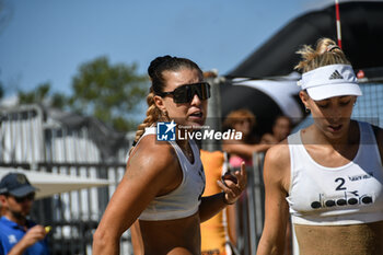 2024-09-07 - BELLIERO PICCININ J. - CAVESTRO G. (Purple) vs #2 ORSI TOTH R. - #1 BIANCHI G.. (white) during 16/8 of final of Fonzies Campionato Italiano Assoluti Femminili e Maschili 2024 - Day 2 of Last Stage at Polo est Village in Bellaria-Igea Marina (RI) - CAMPIONATO ITALIANO ASSOLUTO - BEACH VOLLEY - VOLLEYBALL