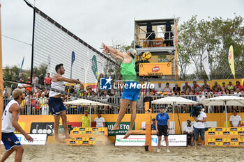 2024-09-08 - #1 BENZI D. - #2 BONIFAZI C. (Team Green) vs #1 COTTAFAVA S. - #2 BASSEREAU R. (Team White) during the final for 1°-2° place of Fonzies Campionato Italiano Assoluti Femminili e Maschili 2024 - Final day of Last Stage at Polo est Village in Bellaria-Igea Marina (RI) - CAMPIONATO ITALIANO ASSOLUTO - BEACH VOLLEY - VOLLEYBALL