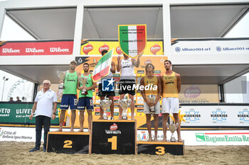 2024-09-08 - Awards ceremony time of Fonzies Campionato Italiano Assoluti Femminili e Maschili 2024 - Final day of Last Stage at Polo est Village in Bellaria-Igea Marina (RI) - CAMPIONATO ITALIANO ASSOLUTO - BEACH VOLLEY - VOLLEYBALL