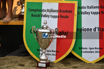 2024-09-08 - Awards ceremony time of Fonzies Campionato Italiano Assoluti Femminili e Maschili 2024 - Final day of Last Stage at Polo est Village in Bellaria-Igea Marina (RI) - CAMPIONATO ITALIANO ASSOLUTO - BEACH VOLLEY - VOLLEYBALL