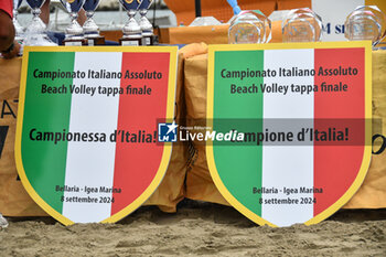 2024-09-08 - Awards ceremony time of Fonzies Campionato Italiano Assoluti Femminili e Maschili 2024 - Final day of Last Stage at Polo est Village in Bellaria-Igea Marina (RI) - CAMPIONATO ITALIANO ASSOLUTO - BEACH VOLLEY - VOLLEYBALL