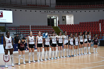 07/11/2024 - The Rapid Bucarest team during the match valid for the Volleyball Challenge Cup 2025 competition played in Rome on 07.11.2024 - ROMA VOLLEY VS RAPID BUCARESTI - CHALLENGE CUP WOMEN - VOLLEY