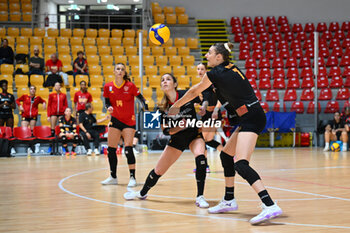 07/11/2024 - Giorgia Zannoni, Claudia Provarono, Amelie Rotar, during the match valid for the Volleyball Challenge Cup 2025 competition played in Rome on 07.11.2024 - ROMA VOLLEY VS RAPID BUCARESTI - CHALLENGE CUP WOMEN - VOLLEY