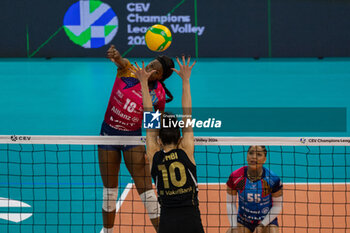 2024-01-16 - Spike of Paola Egonu (Allianz VV Milano) during CEV Champions League Women 2024 match between Allianz VV Milano and VakifBank Istanbul at Allianz Cloud, Milan, Italy on January 16, 2024 - ALLIANZ VV MILANO VS VAKIFBANK ISTANBUL - CHAMPIONS LEAGUE WOMEN - VOLLEYBALL