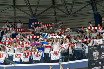 2024-02-29 - Fans guests of the ŁKS Commercecon Łodz during quarter Final of the Champions League Women between Allianz VeroVolley Milano and ŁKS Commercecon Łodz at Allianz Cloud, Milano, Italy on February 29, 2024 - QUARTER FINALS - ALLIANZ VEROVOLLEY MILANO VS LODZ - CHAMPIONS LEAGUE WOMEN - VOLLEYBALL