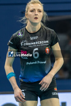 2024-02-29 - Kamila Witkowska (ŁKS Commercecon Łodz) during quarter Final of the Champions League Women between Allianz VeroVolley Milano and ŁKS Commercecon Łodz at Allianz Cloud, Milano, Italy on February 29, 2024 - QUARTER FINALS - ALLIANZ VEROVOLLEY MILANO VS LODZ - CHAMPIONS LEAGUE WOMEN - VOLLEYBALL