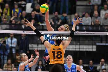 2024-02-29 - Sarah Fahr ( A.Carraro Imoco Conegliano ) during VOLLEYBALL - CHAMPIONS LEAGUE WOMEN game between A.Carraro Imoco Conegliano and VakifBank Istanbul at Palaverde in Villorba, Italy on   February 29, 2024 - QUARTER FINALS - A.CARRARO IMOCO CONEGLIANO VS VAKIFBANK ISTANBUL - CHAMPIONS LEAGUE WOMEN - VOLLEYBALL