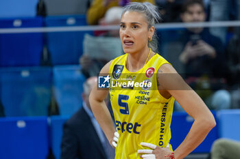 2024-03-12 - Ergul Eroglu (Fenerbahce Opet Istanbul) during SemiFinals of the Champions League Women between Allianz VeroVolley Milano and Fenerbahce Opet Istanbul at Allianz Cloud, Milano, Italy on March 12, 2024 - ALLIANZ VERO VOLLEY MILANO VS FENERBAHCE OPEN ISTANBUL - CHAMPIONS LEAGUE WOMEN - VOLLEYBALL