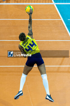 2024-03-12 - Melissa Teresa Vargas (Fenerbahce Opet Istanbul) at service during SemiFinals of the Champions League Women between Allianz VeroVolley Milano and Fenerbahce Opet Istanbul at Allianz Cloud, Milano, Italy on March 12, 2024 - ALLIANZ VERO VOLLEY MILANO VS FENERBAHCE OPEN ISTANBUL - CHAMPIONS LEAGUE WOMEN - VOLLEYBALL