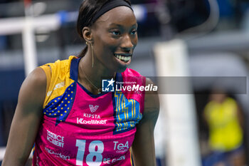 2024-03-12 - Paola Egonu (Allianz VV Milano) during SemiFinals of the Champions League Women between Allianz VeroVolley Milano and Fenerbahce Opet Istanbul at Allianz Cloud, Milano, Italy on March 12, 2024 - ALLIANZ VERO VOLLEY MILANO VS FENERBAHCE OPEN ISTANBUL - CHAMPIONS LEAGUE WOMEN - VOLLEYBALL