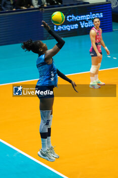 07/11/2024 - Myriam Sylla (Numia VeroVolley Milano) during CEV Champions League Women 2025 match between Numia VV Milano and FC Porto at Opiquad Arena, Monza, Italy on November 7, 2024	 - VERO VOLLEY MILANO VS FC PORTO - CHAMPIONS LEAGUE WOMEN - VOLLEY